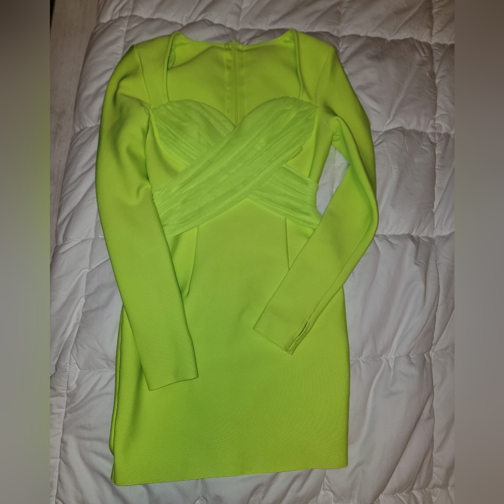 Worn Once!! High glam yellow dress!